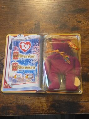 Millennium the Bear plush toy from the Ty McDonald's Teenie Beanie Babies